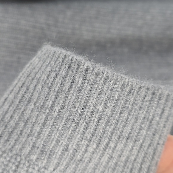 Quince Mongolian Cashmere Oversized Boyfriend Cardigan Sweater Size M Grey - Picture 5 of 10